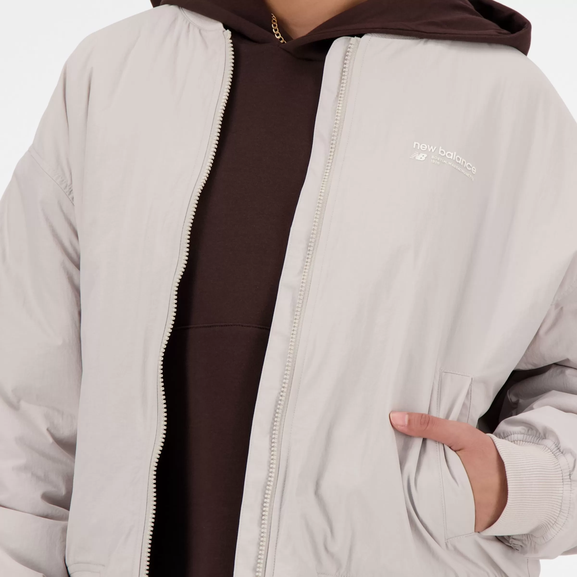 WOMEN New Balance Clothing | Women'sLinear Heritage Woven Bomber Jacket