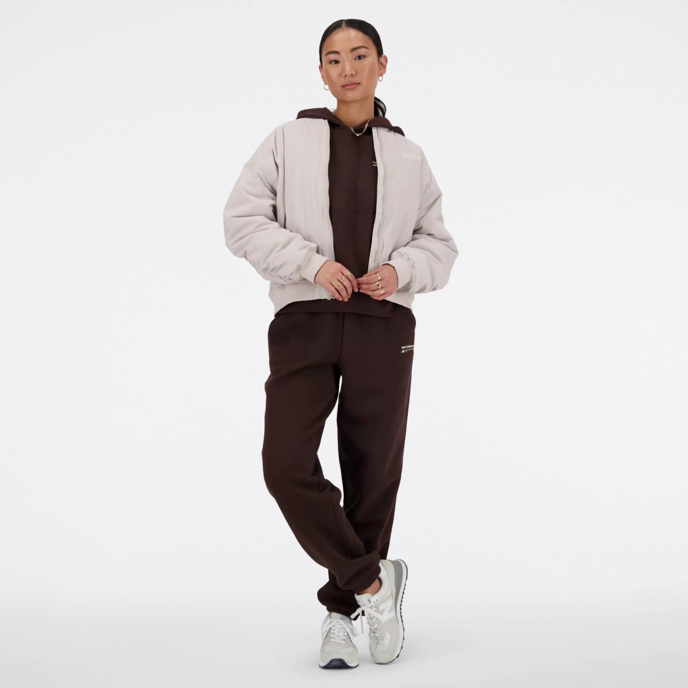 WOMEN New Balance Clothing | Women'sLinear Heritage Woven Bomber Jacket